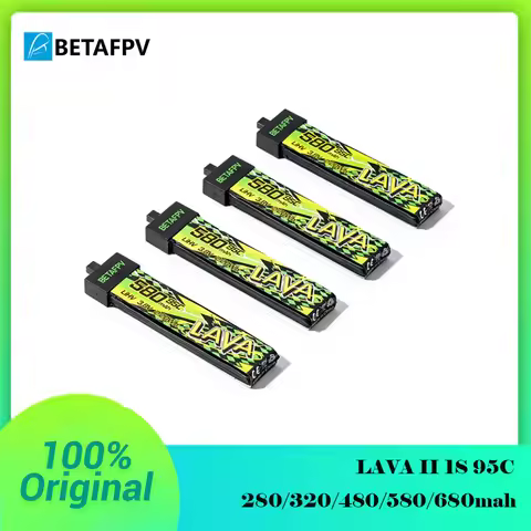 BETAFPV LAVA II 1S 95C Battery 280mah 320mah For Air65 Meteor65 Pro ,480mAh 580mAh 680mAh For Air75 