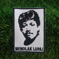 Bordir Munir Menolak Lupa Emblem Patch Jaket Kemeja Rompi Tas Topi