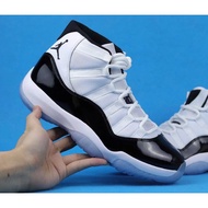 【100%LJR batch】Top quality Air Jordan 11 high  Concord black white men's sneakers 378037-100