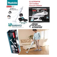 Makita CL107FDWYW 12V Max 32W Cordless Vacuum Cleaner 500/330ml