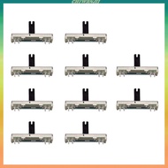 [Chiwanji1] 10x Potentiometers B50K Slide Potentiometer Pots Guitar Replacement Part