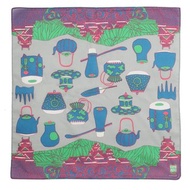 HBK繪風手帕 熊本城的茶道|50X50CM|時代風景|日式風情|日本製