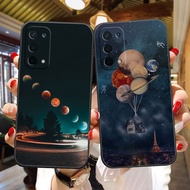 Sky Space planet Moon Stars Soft Black Silicon TPU Cell Phone Case For OPPO A96 RENO 10 8 7 6 5 4 6.6 X T Z F21 X2 Find X3 Pro Plus Zoom Lite 5G