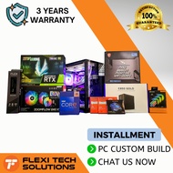 Flexi Tech PC Desktop Custom Build INTEL i9 / i7 / i5 / i3 AMD Ryzen 9 / 7 / 5 / 3 GPU PSU RAM MOBO 