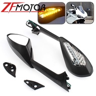 Motorcycle LED Turn Signal Rear View Mirrors For Ducati Panigale 1199 S 1199R 2012-2014