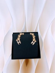 (尖沙咀門市💖) Chanel 23k 花花水鑽 耳骨夾/耳環