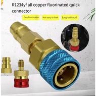 R1234YF Quick Coupler Adapter R1234YF Refrigerant Quick Couplers Kit,R1234YF to R134A Hose Adapter H