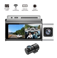 QCY Q22 Pro 3-Way Dashcam 4K+1080P+1080P Resolution Loop Recording Parking Monitor