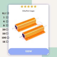 Wirewound Resistor Electronic Aluminum 100W 1 Ohm 0.1 Ohm 4 Ohm 8 Ohm 20 Ohm 50 Ohm 100 Ohm 1K Ohm R