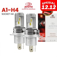 AYOTO H4 Hi/Lo LED Car Lights 6000k, 35W+35W, 10,000 lumens, PNP