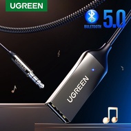 UGREEN Bluetooth Receiver 5.0 Adapter Hands-Free Bluetooth Car Kits AUX Audio 3.5mm Jack Stereo