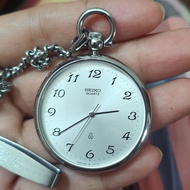 นาฬิกาพก นาฬิกาวินเทจ Seiko Pocket Watch  ระบบถ่าน นาฬิกาญี่ปุ่นมือสอง สภาพสวย