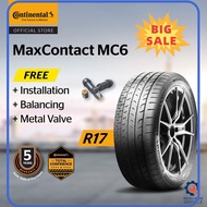 ⭐ [100% ORIGINAL] ⭐ Continental MaxContact MC6 R17 20540 20545 21545 22545 22550 22555 23545 24540(with installation)