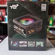 ♥YGT Top1 Tru Rated RGB Gaming Power Supply 500watts RGB 80 Double Resistor☜
