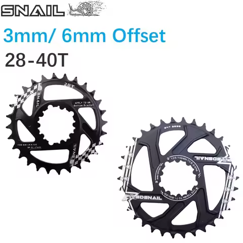 Snail Chainring 3mm 6mm offset for Sram direct mount Eagle 28 30 32 34 36 38 40t Tooth wheel X9 X0 X
