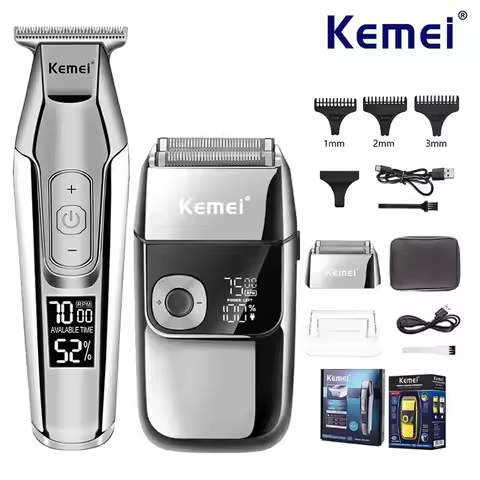 Kemei KM-5027 Original Cordless Electric Hair Clipper Rechargeable Hair Trimmer KM-2028 Shaver for M