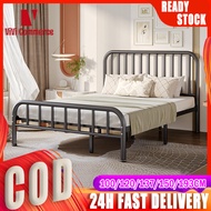 High Load Metal Bed Frame Stainless Steel Iron Frame Bed Double/Single Bed Queen Size Steel Bed Frame Multiple sizes