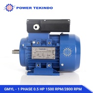 Famoze Pro Dinamo 0.5 HP 1 Phase 2800 RPM / 1400 RPM GMYL 1/2 PK Elektro Motor Penggerak Diesel Mesi