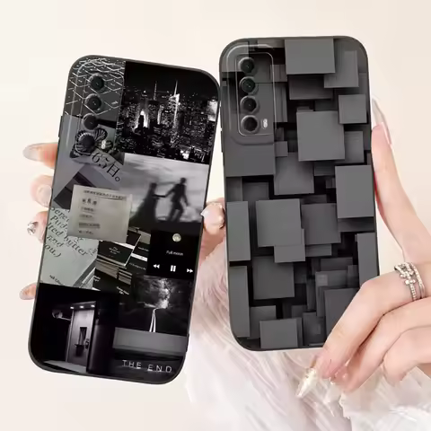 Lens Protective Case For Huawei P Smart 2021 Y7A PPA-LX3 PPA-LX2 PPA-LX1 Fashion Soft Silicone Back 