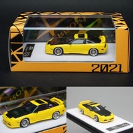 Error404 1/64 Nissan Silvia S13 180SX Yellow Resin