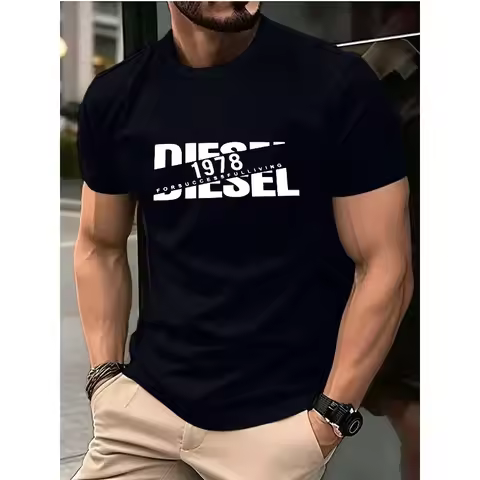 2026 New Fashionable Men's T-shirt Lightweight Breathable Comfortable for Summer Wear Casual Sports 