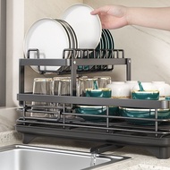 ‍🚢Kitchen Dish Rack Draining Rack Automatic Unloading Cupboard Storage Rack Countertop Multi-Functional Dish Rack Dish S