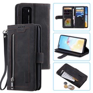 Leather phone case for iPhone 17 16 16E 15 14 Pro Max Plus SE4 Card slot zipper wallet PU flip case 
