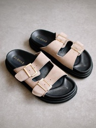 [Pomelo] รองเท้าแตะ รุ่น Buckle Strap Suede / Buckle Strap Suede Sandals