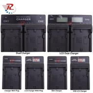 BP950 LCD RAPID DUAL CHARGER For Canon CA-900 CA900 ES420 CA-910 3025A002 BP-945 CA-920 CA920