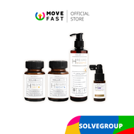 SolveGroup -H regro Day&Night + Shampoo + Serum Plus เอช รีโกร ผลิตภัณฑ์ลดการขาดหลุดร่วงของเส้นผม