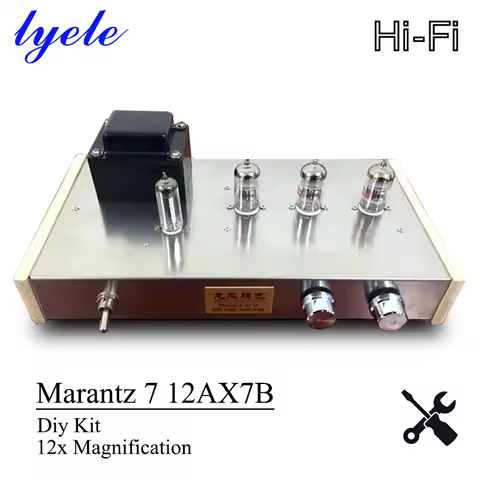 Lyele Audio Marantz 7 12ax7b Preamplifier Vacuum Tube Amplifier Diy Kit 12 Times Magnification Delic