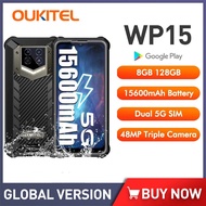 Oukitel WP15 6.52"HD Smartphone Android 11 Octa Core 15600mAh 48MP Camera 8GB 128GB Rugged NFC Mobil