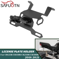 Motorcycle License Plate Holder Bracket Kit for Honda CB125R CB150R CB250R CB300R 2018-2024 Tail Tid