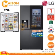 LG Inverter Side By Side Refrigerator with InstaView & Door-in-Door™ 674L GC-X257CSES GC-X257CQES