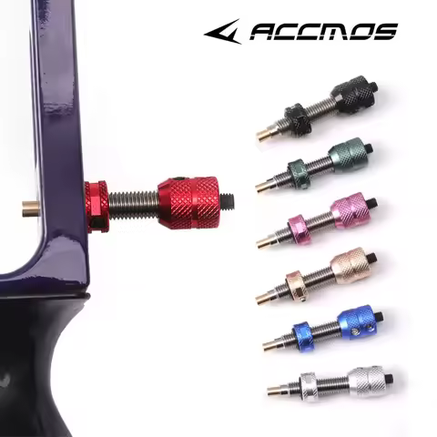 Recurve Bow Archery Cushion Plunger, Screw-in Pressure Button, Aluminum Alloy, Shooting Hunting Equi