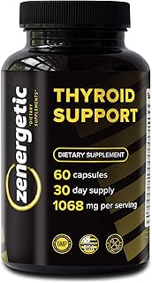 Thyroid Support Supplement with L Tyrosine & Iodine │ Focus, Clarity, Energy & Metabolism │ Ashwagan