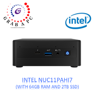 [PROMO] INTEL NUC 11 PERFORMANCE KIT NUC11PAHi7 BUNDLE WITH 64GB RAM AND 2TB SSD (NUC11 RNUC11PAHi70Z00)(WITH 3 PIN POWER CORD)(WITHOUT INBUILT MIC) * FREE 8GB DDR4 SODIMM RAM