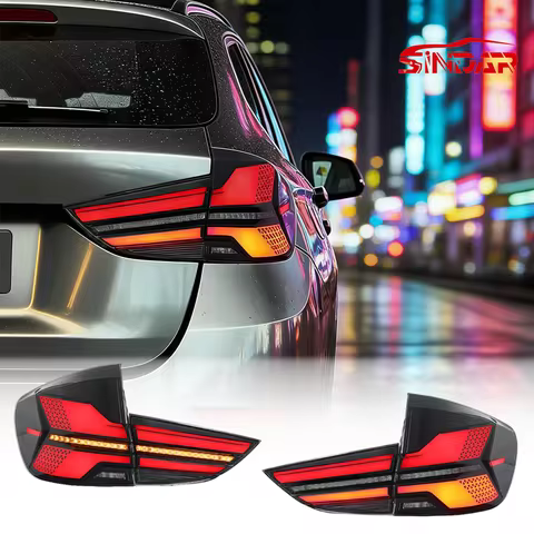 SINDAR Auto LED Taillight Assembly for BMW X1 E84 2010-2015, Turn Signal Warning Modified Tail Lamp 