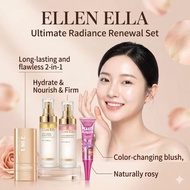 Ellen Ella Radiance Renewal Set PDRN Serum Face Mist Foundation Stick Magic Blusher