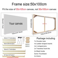 40x80 50x100 60x120cm Canvas Wood Wall Frame Canvas Frame Wooden Frames Wooden Photo Oil Painting Ca