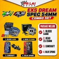 COMBO SET EX5 DREAM for Spec 54mm ESR Block Head Valve Spring ALM Camshaft Rocker Arm Bearing Racing