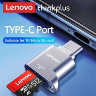 Lenovo Micro SD Card Reader, USB C To SD Card Reader, Type C TF Memory Card Reader With USB C To USB