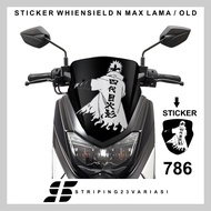 Windshield sticker - old n max visor - old latest cool motif 785 - 792