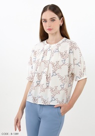 VERONIQA Blouse VE-B1389 โดบี้ แขนสั้น IGPU25-8
