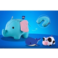 Friso Travel Buddies 2 in 1 Travel Pillow/Dugro on-the-go Lunch Bag/Dutch Lady 3 In 1 Kids Dining Se