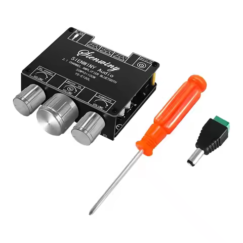 YS-E100L Stereo Audio Amplifier 2.1 Channel Bluetooth-Compatible 5.1 Wireless Audio Amplifier 50WX2 