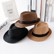 [Adults&Kids] Groomsmen Bruno Mars Europe Style Wedding Fedora Fabric Hat for Men Women Fedora Hat