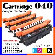 FULL SET Canon Cartridge 040 040H CRG CART Compatible Toner For LBP710CX LBP712CDN LBP712CX LBP 712C