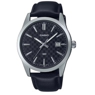 [𝐏𝐎𝐖𝐄𝐑𝐌𝐀𝐓𝐈𝐂]Casio MTP-VD03L-1A MTP-VD03L Black Leather Strap Watch for Men