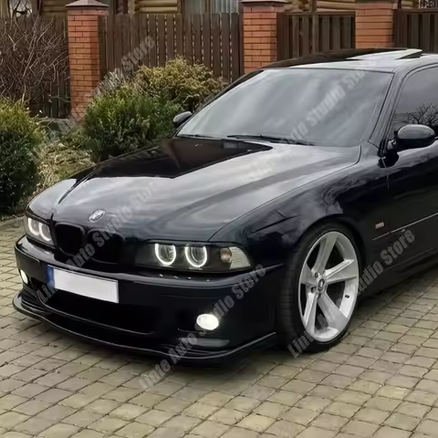 For BMW E39 520i 525d 530d M5 M-Sport 1997-2004 M5 Style Front Bumper Lip Spoiler Splitter Gloss Bla